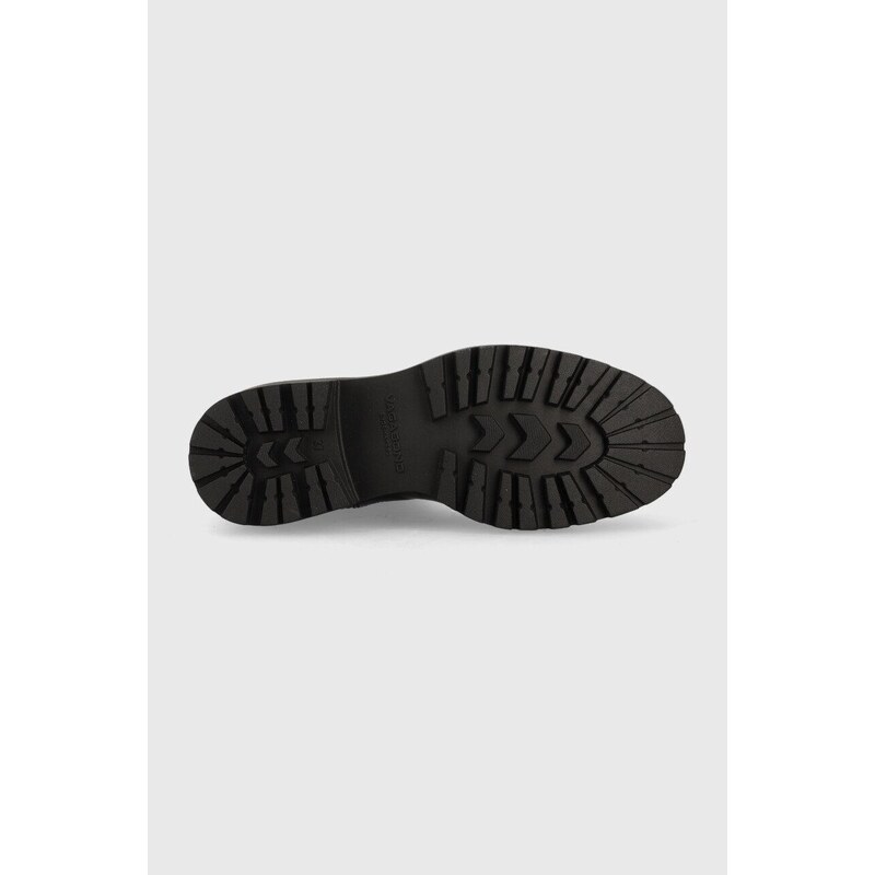 Kožené kotníkové boty Vagabond Shoemakers Kenova dámské, černá barva, na plochém podpatku