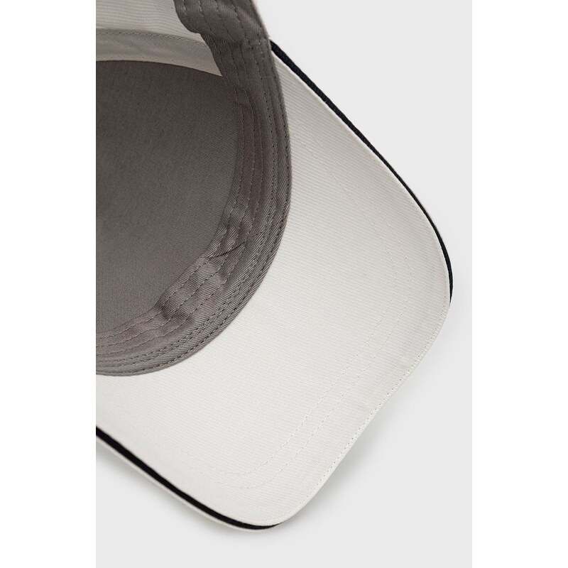 Bavlněná baseballová čepice Emporio Armani černá barva, s aplikací, 627921 CC991