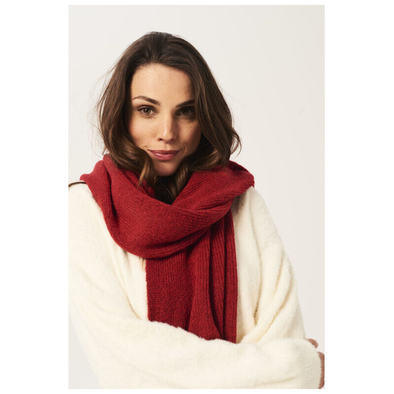 Dámská šála GARCIA U20141 8054 ladies scarf 8054 red lips