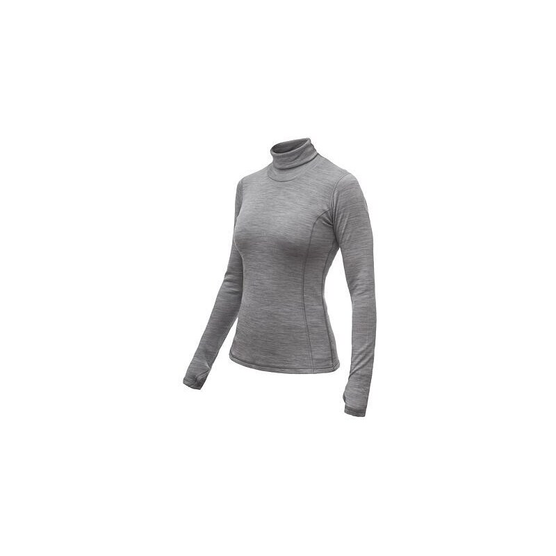 SENSOR MERINO BOLD dámské triko dl.rukáv roll neck cool gray