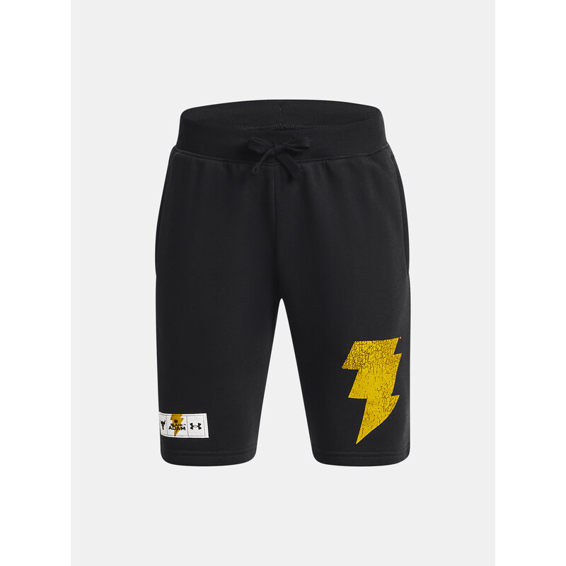 Černé klučičí kraťasy Under Armour Pjt Rock BA Rvl Terry Short
