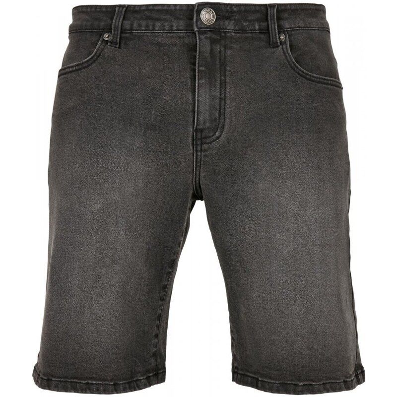 URBAN CLASSICS Relaxed Fit Jeans Shorts - real black washed