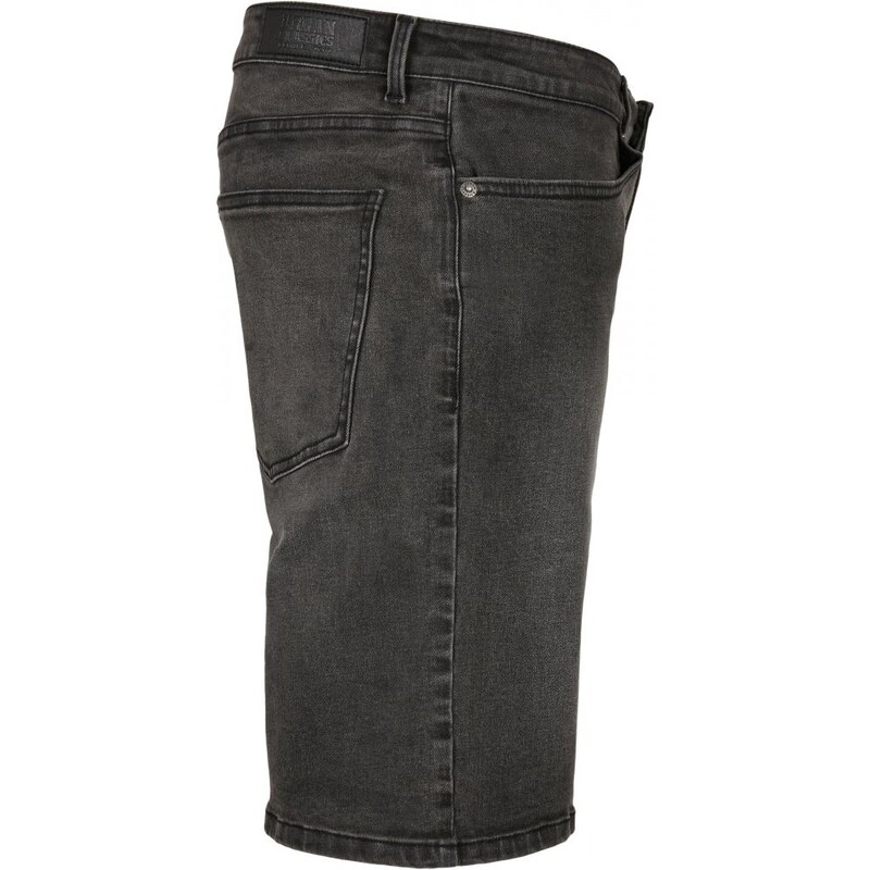 URBAN CLASSICS Relaxed Fit Jeans Shorts - real black washed