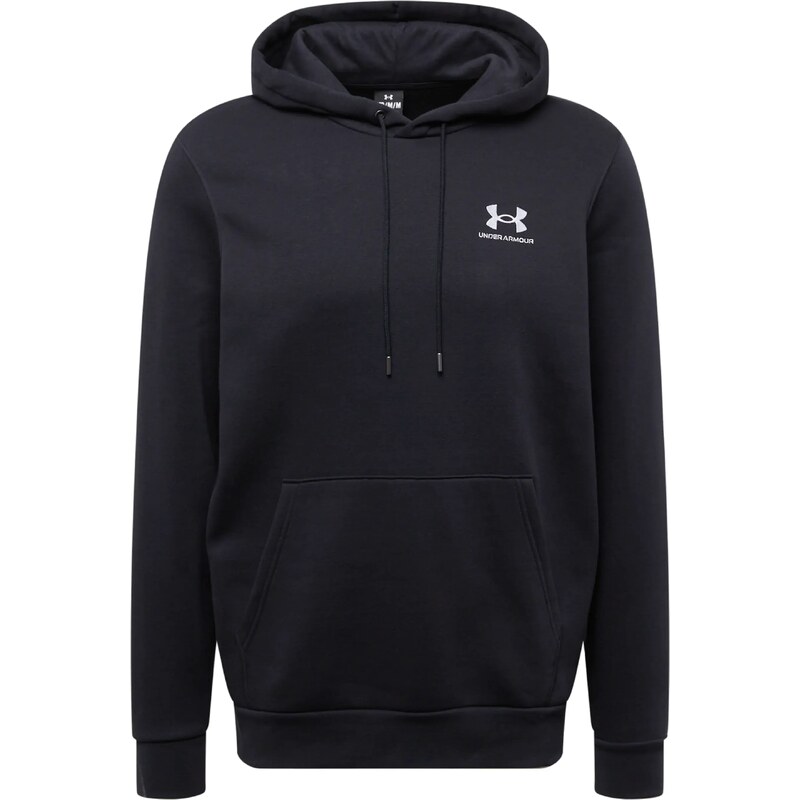UNDER ARMOUR Sportovní mikina Essential černá / bílá