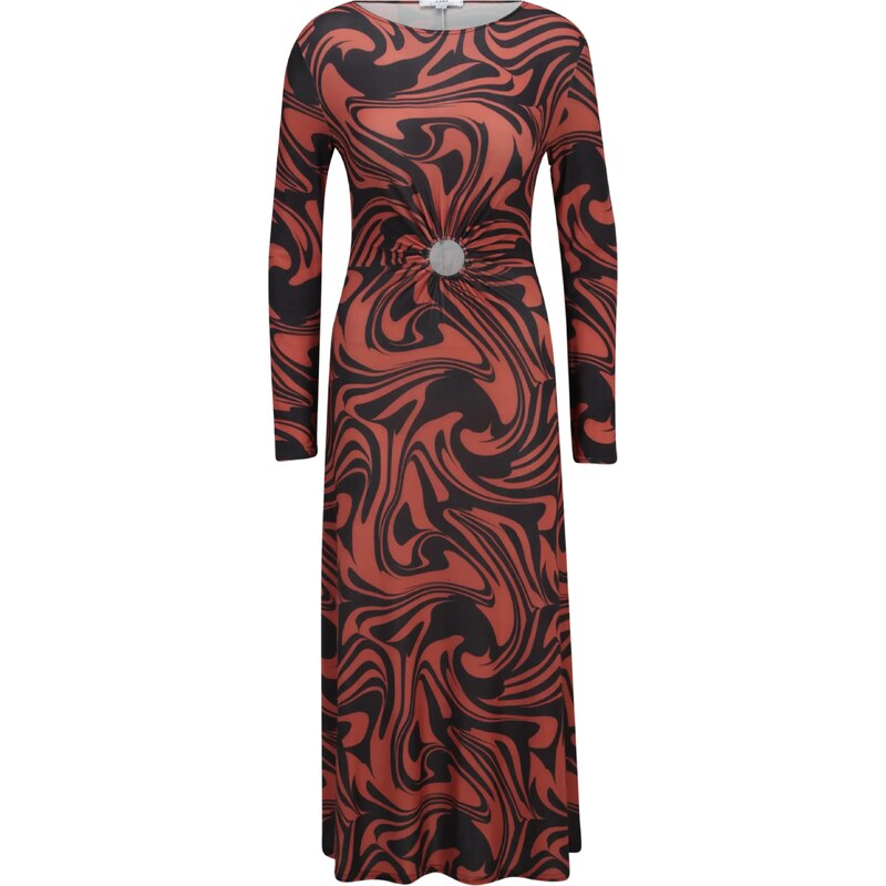 Dorothy Perkins Tall Šaty rezavě hnědá / černá