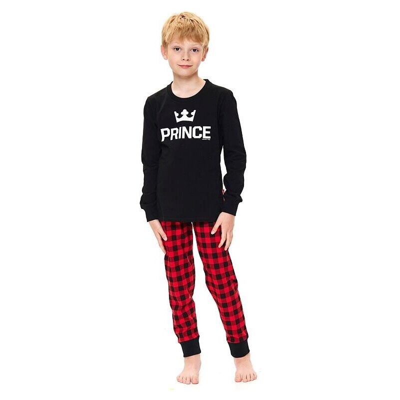 DN Nightwear Chlapecké pyžamo Prince černé