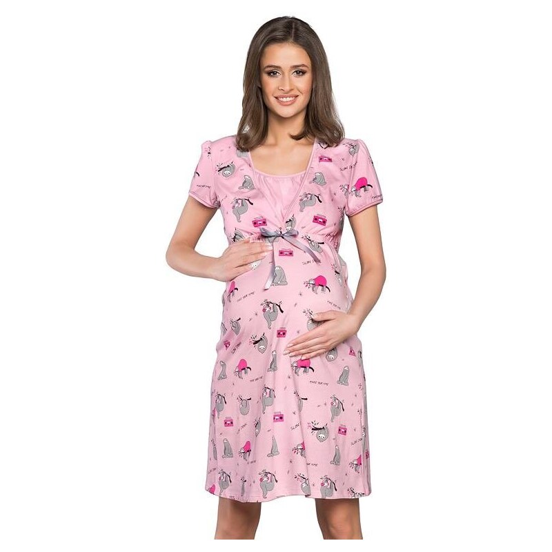 Italian Fashion Mateřská noční košile Leni růžová
