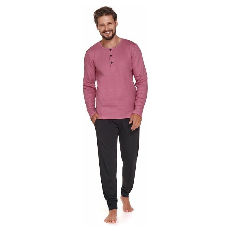 DN Nightwear Pánské pyžamo Dolce Vita růžové