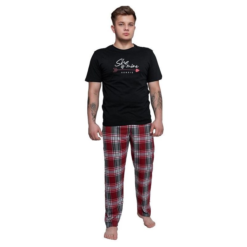 Sensis Pánské pyžamo Edward černé
