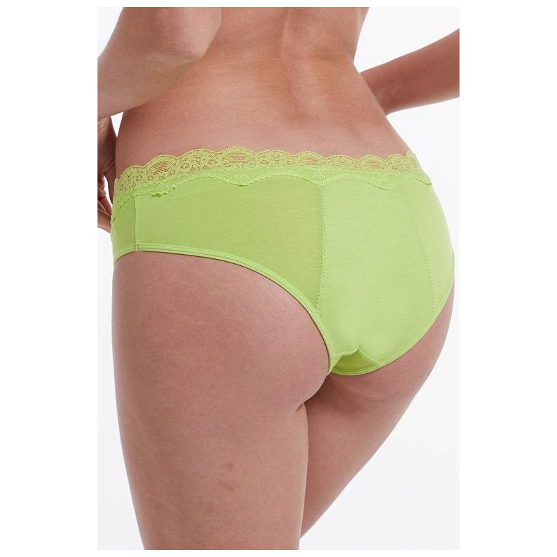 Bodylok Menstruační kalhotky Modal Bikiny Lime zelené
