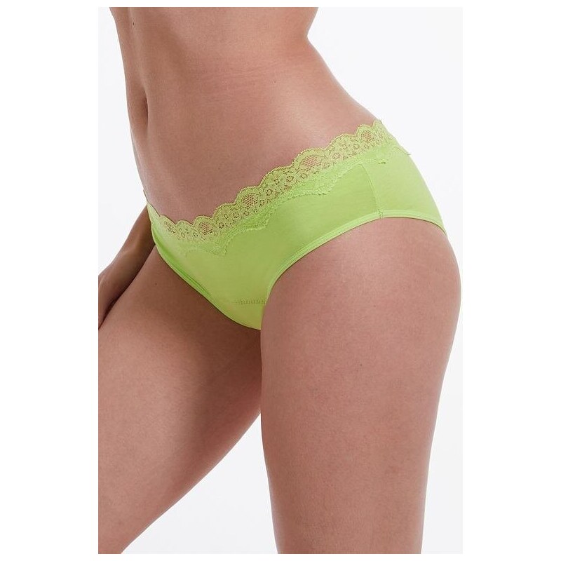 Bodylok Menstruační kalhotky Modal Bikiny Lime zelené