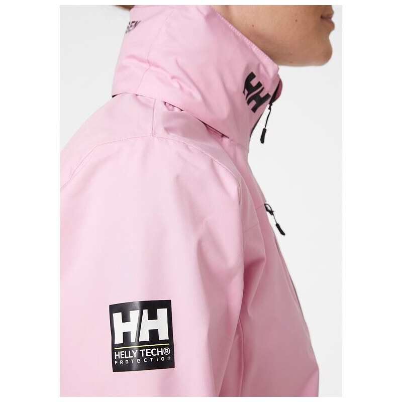 Dámská jachtařská bunda HELLY HANSEN W CREW HOODED MIDLAYER JACKET 095 pink