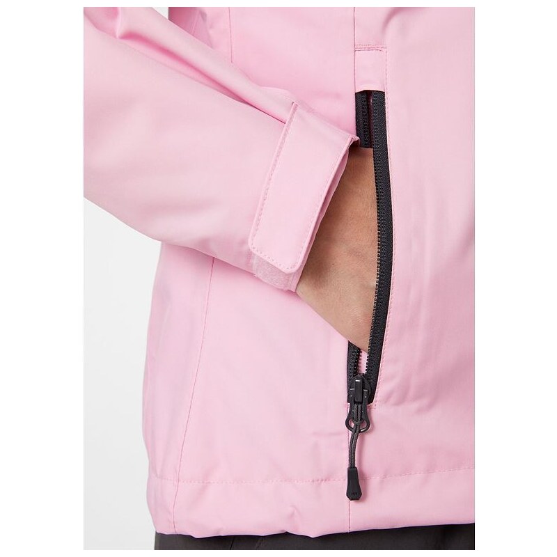 Dámská jachtařská bunda HELLY HANSEN W CREW HOODED MIDLAYER JACKET 095 pink