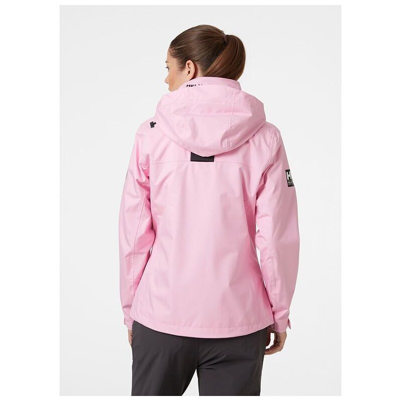 Dámská jachtařská bunda HELLY HANSEN W CREW HOODED MIDLAYER JACKET 095 pink