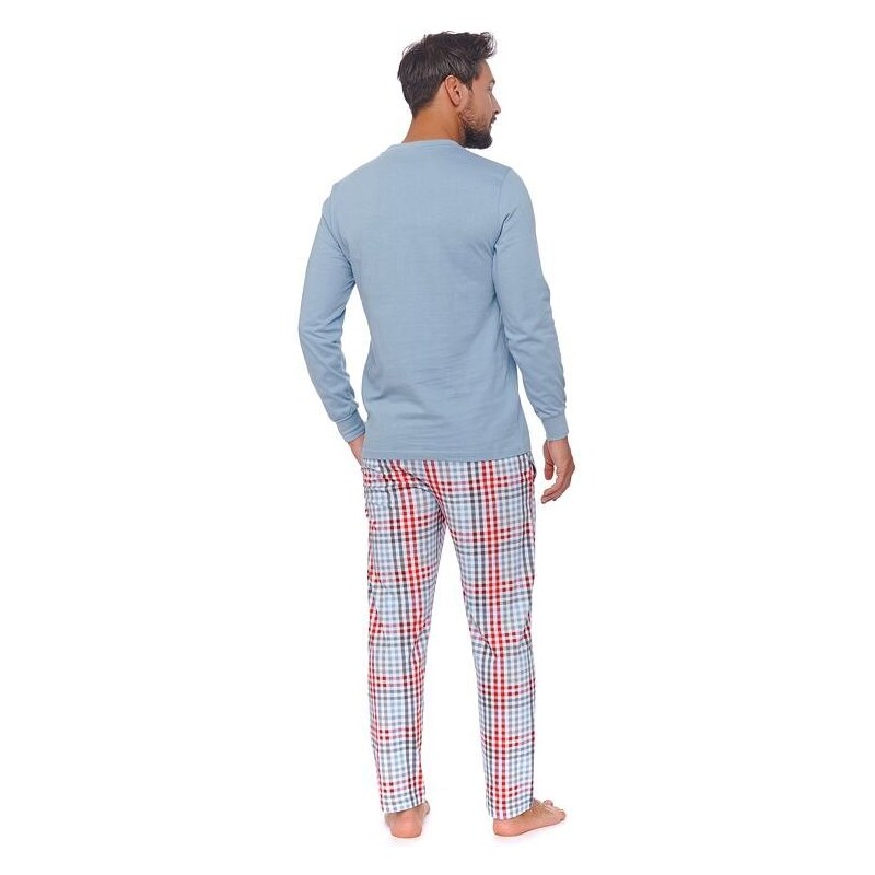 DN Nightwear Pánské pyžamo Flow modré smile