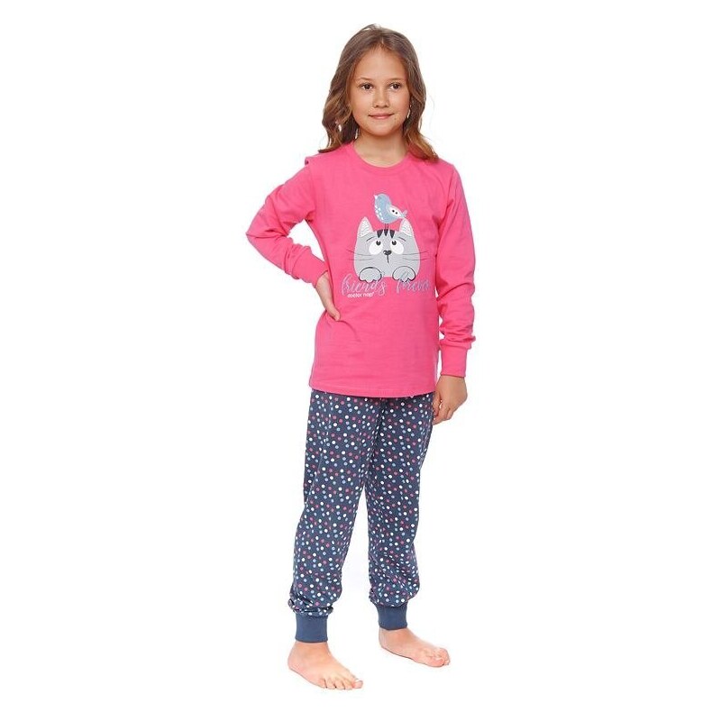 DN Nightwear Dívčí pyžamo Friends forever růžové