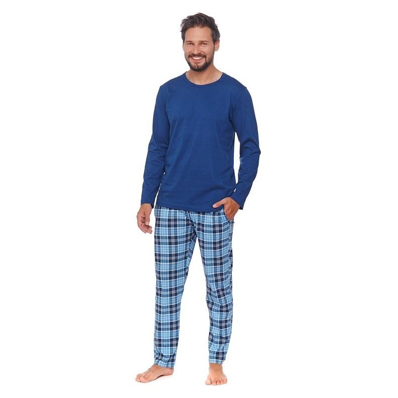 DN Nightwear Pánské pyžamo Jones modré