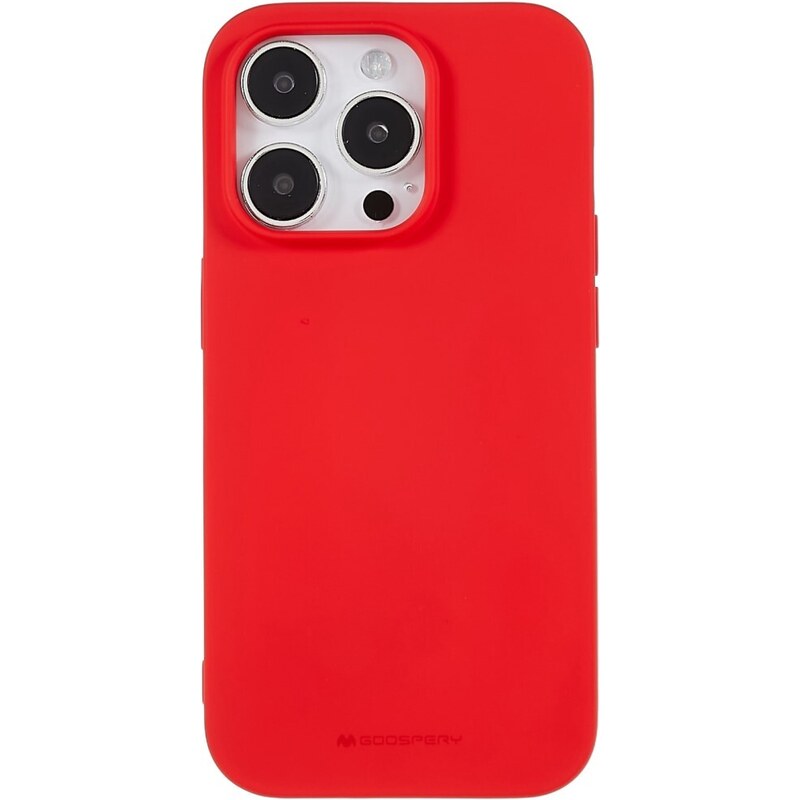 Ochranný kryt na iPhone 15 Pro - Mercury, Soft Feeling Red