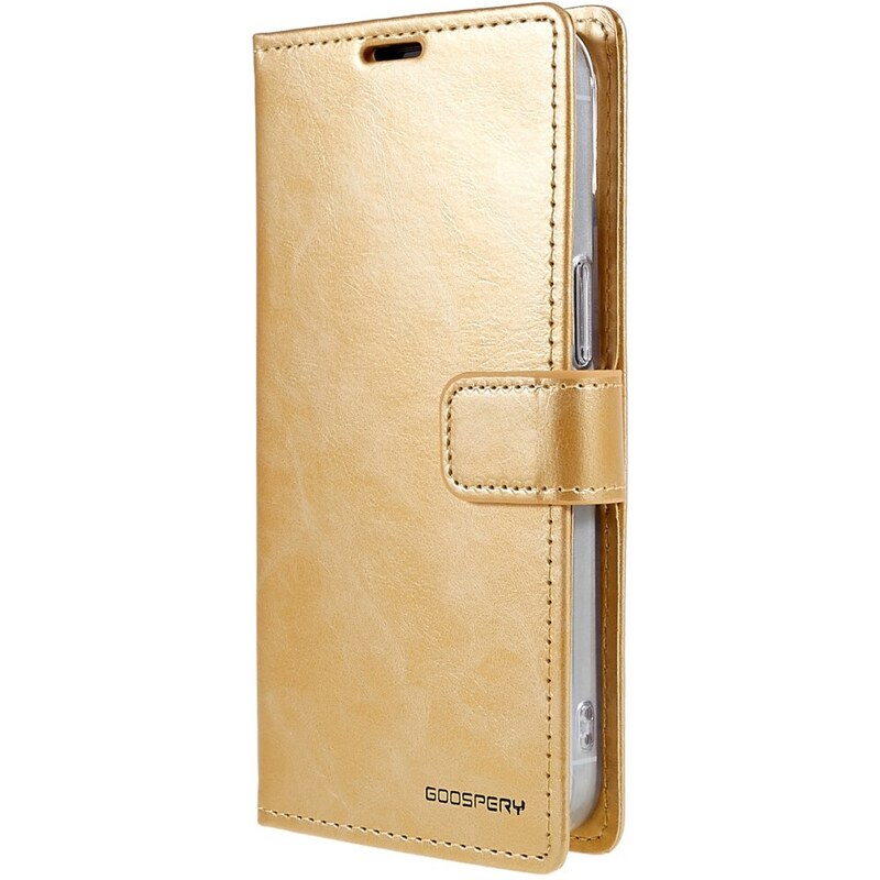 Ochranné pouzdro pro iPhone 14 - Mercury, Bluemoon Diary Gold