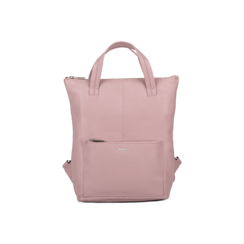 Dámský batoh kožený SEGALI 9061 cameo rose 74347132