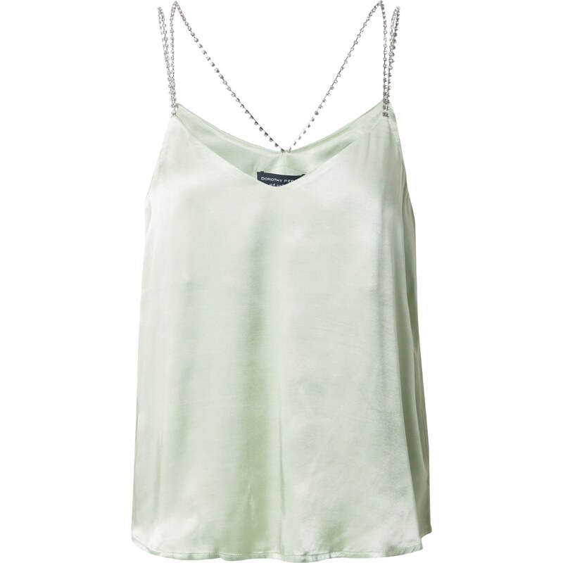 Dorothy Perkins Halenka pastelově zelená / stříbrná