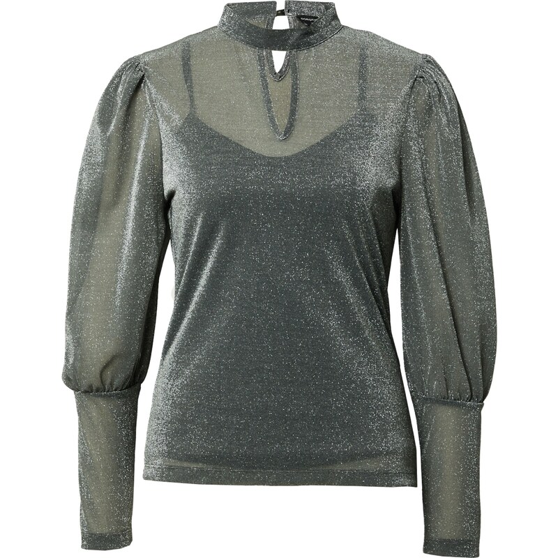 Dorothy Perkins Halenka černý melír / stříbrná