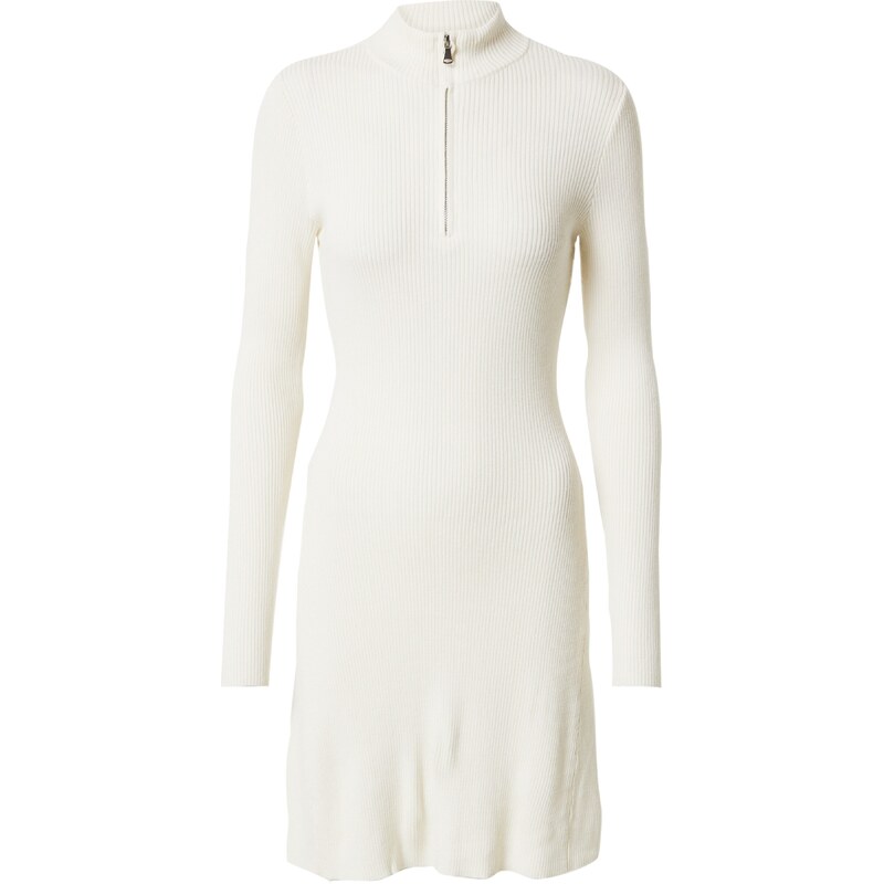 VERO MODA Úpletové šaty WILLOW barva vaječné skořápky