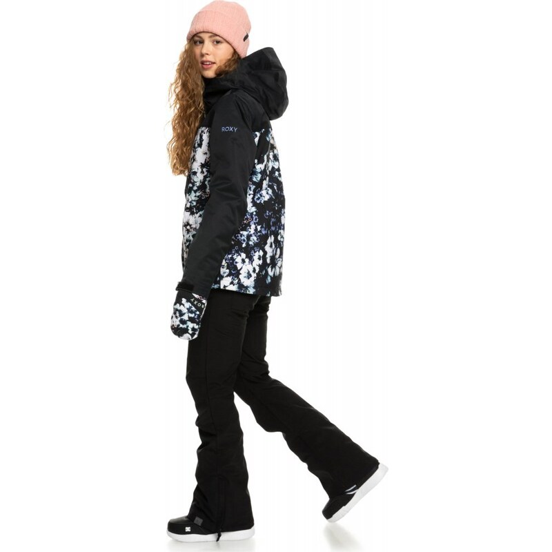Bunda Roxy Jetty Block kvj1 true black black flowers