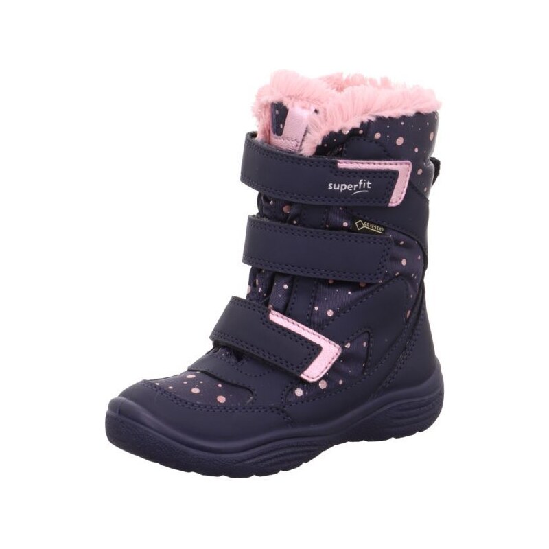 Dětské zimní boty Superfit Crystal blau/rosa 1-009090-8000