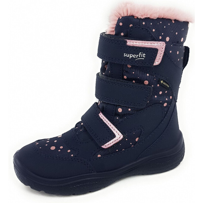 Dětské zimní boty Superfit Crystal blau/rosa 1-009090-8000