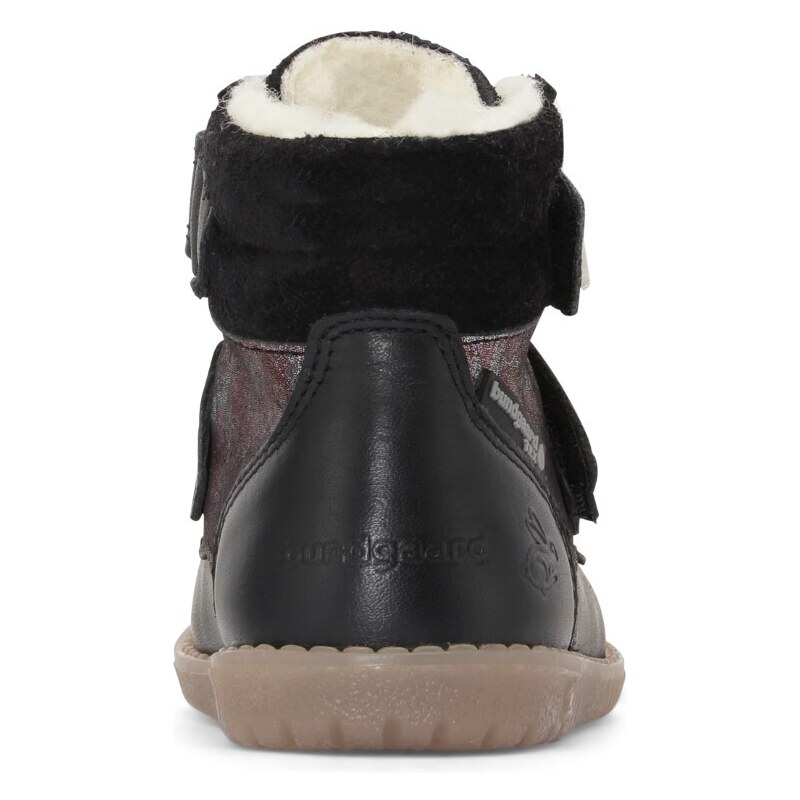 Bundgaard dětské zimní kožené boty zateplené ovčí vlnou - Rabbit Strap BG303069G-910 Galaxy