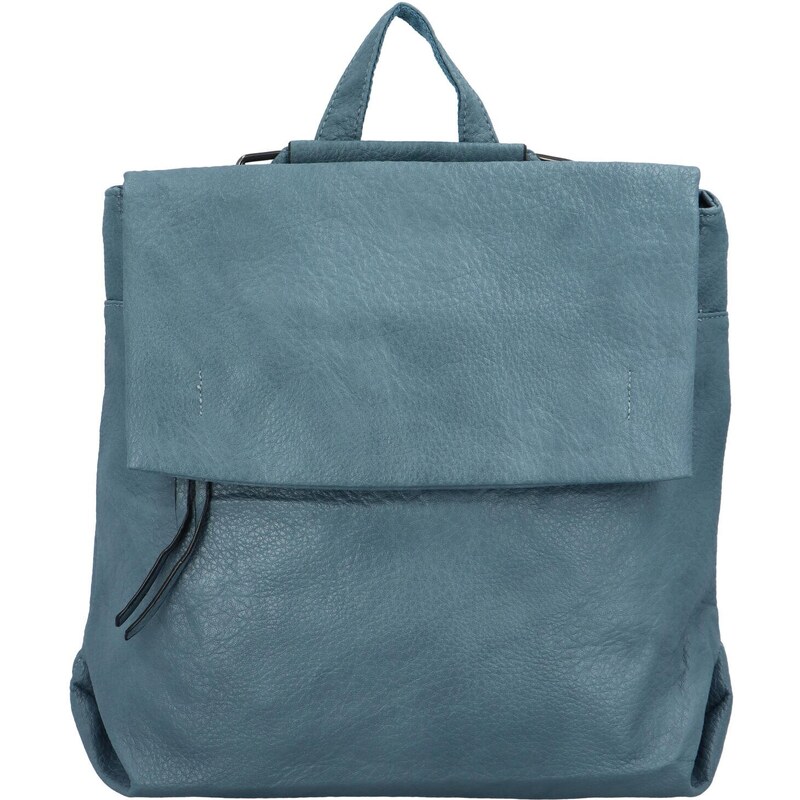 Paolo Bags Stylový městský dámský koženkový batoh Sonleada, světle modrá