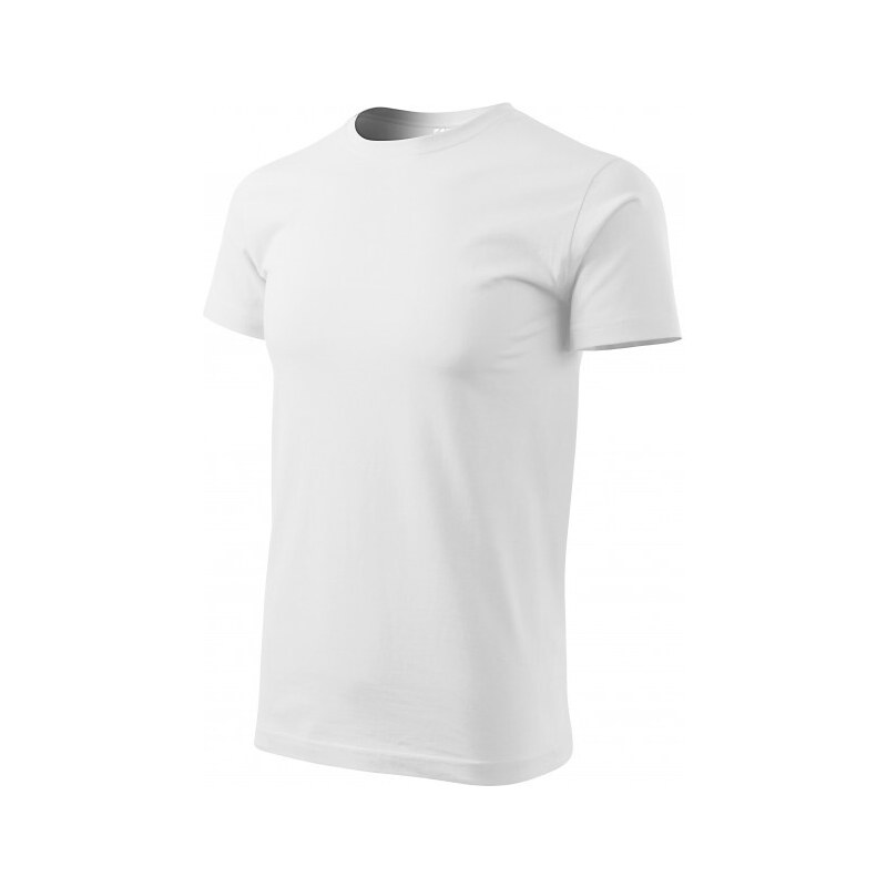 Malfini Levné pánské triko jednoduché, bílá