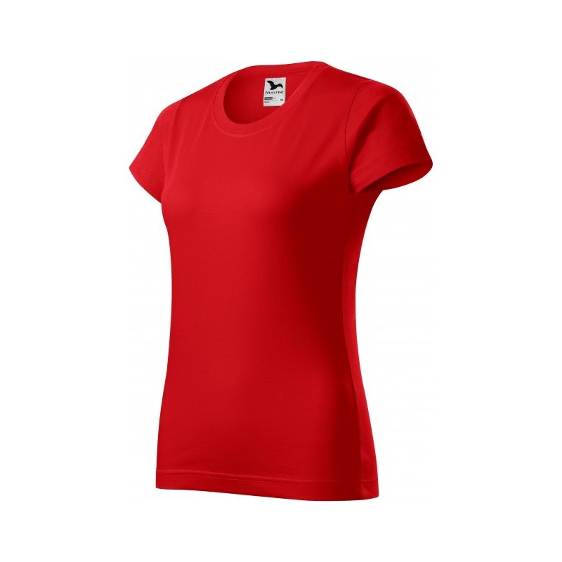Malfini Levné dámské triko jednoduché, červená