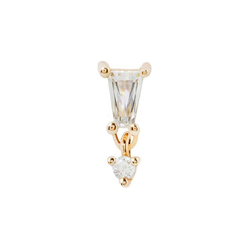 Buddha jewelry Bezzávitová koncovka piercingu YVES DANGLE ze 14