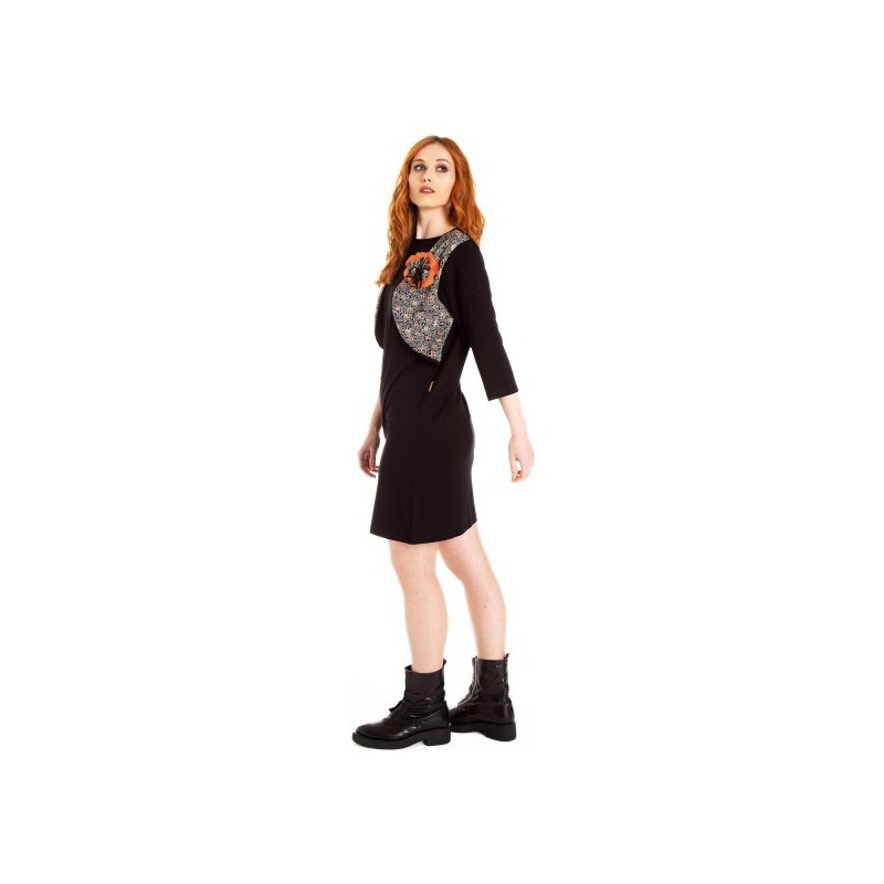 Mamatayoe Carambolo Dámské šaty 26 black & jacquard 74390240