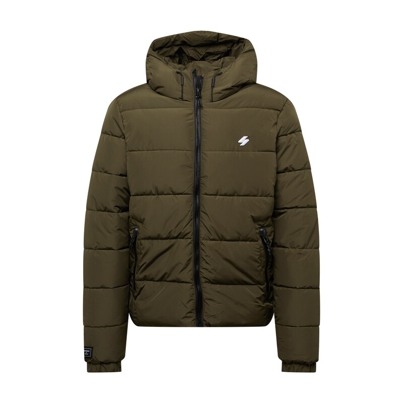 Superdry & Co Zimní bunda olivová / bílá