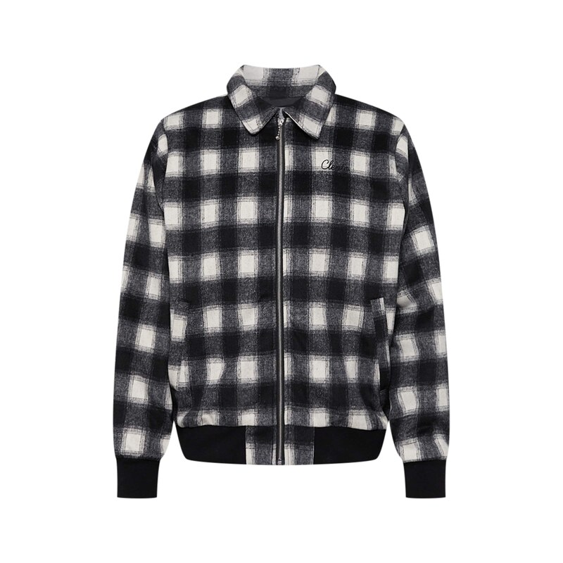 Cleptomanicx Přechodná bunda Checker černá / bílá