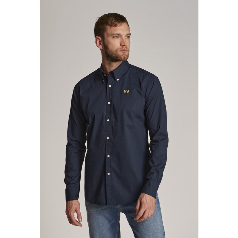 KOŠILE LA MARTINA MAN SHIRT L/S POPLIN STRETCH