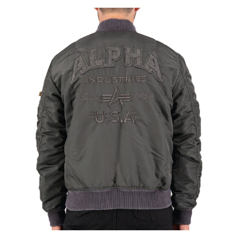 Alpha Industries MA-1 VF Authentic Overdyed (greyblack) L