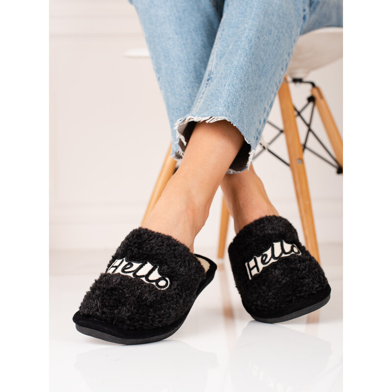 Women's slippers Shelvt black