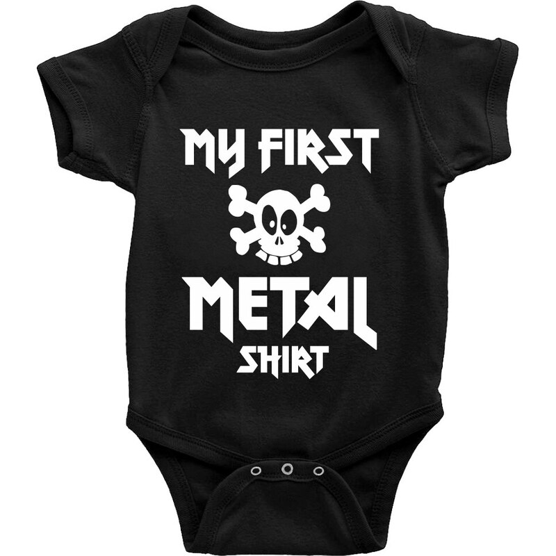 TRIKOO Dětské BODY My first METAL shirt skull