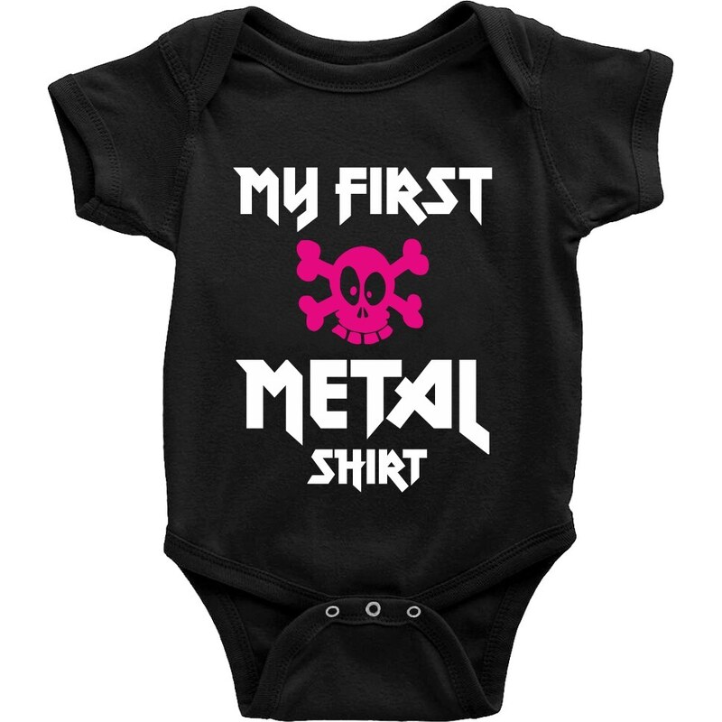 TRIKOO Dětské BODY My first METAL shirt skull