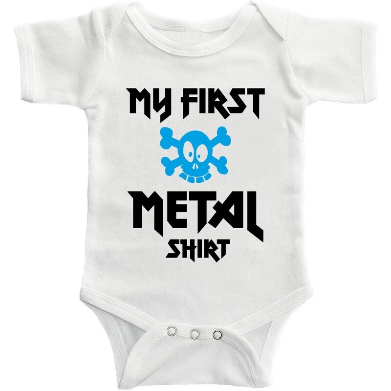 TRIKOO Dětské BODY My first METAL shirt skull