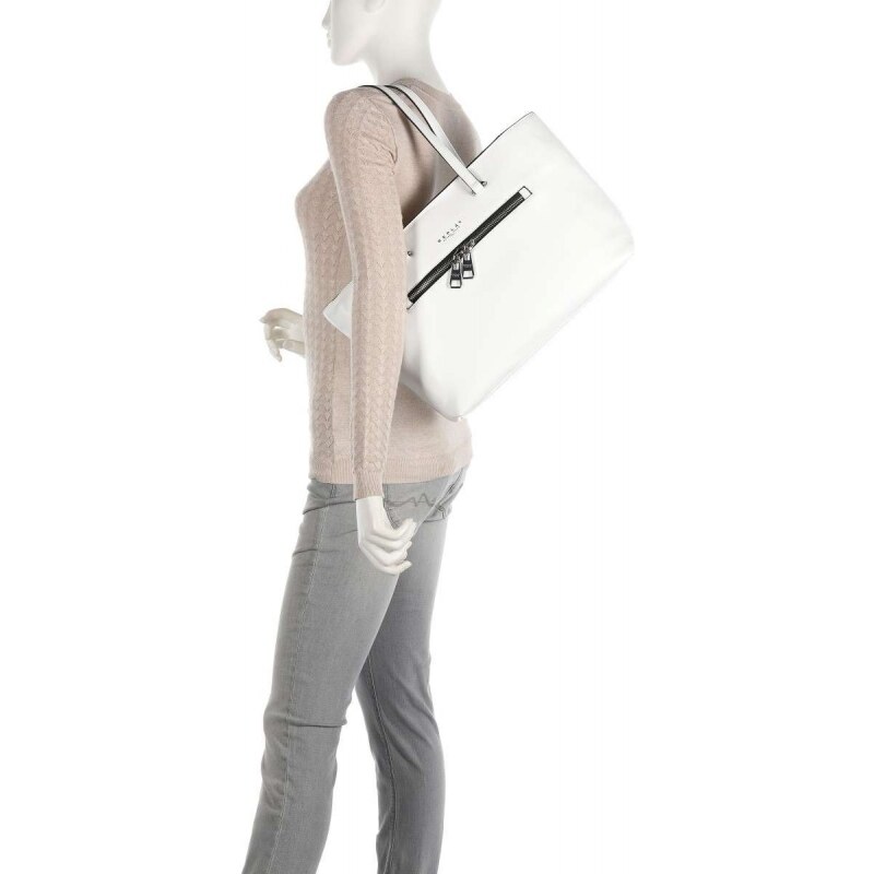 Replay kabelka shopper dvojitý přední zip bílá