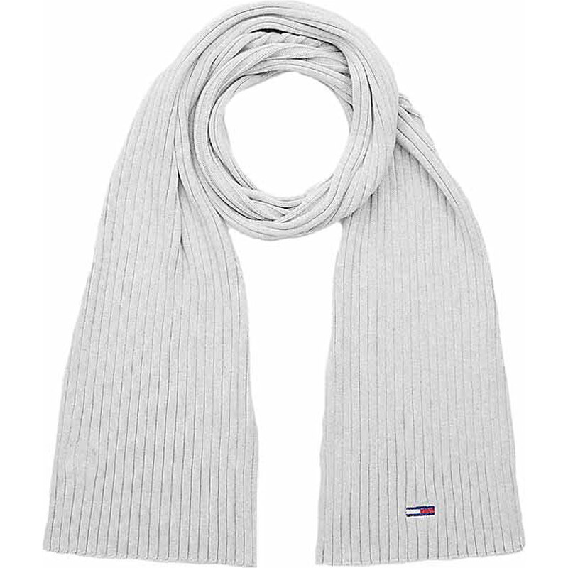 Tommy Hilfiger dámská šála AW0AW13667 0IM Silver Grey Heather