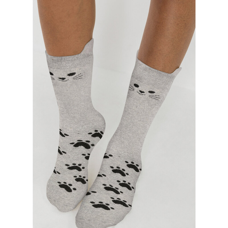 bonprix Termo ponožky (4 páry v balení) Černá