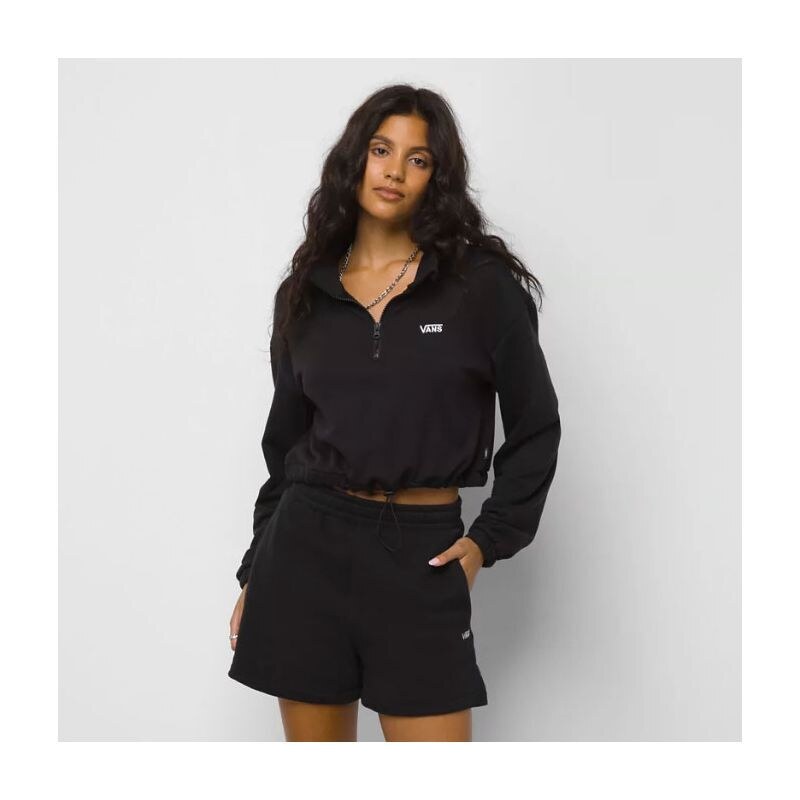 IKINA VANS LEFT CHEST HALF ZIP FLEECE W - černá -