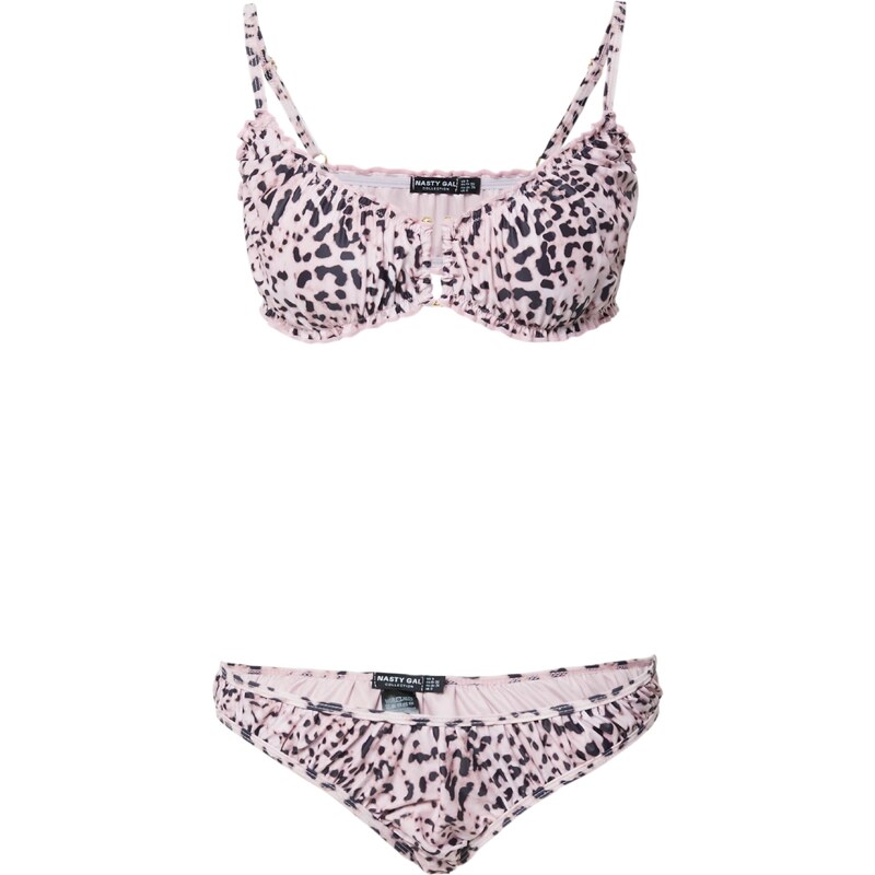 Nasty Gal Bikiny růže / černá