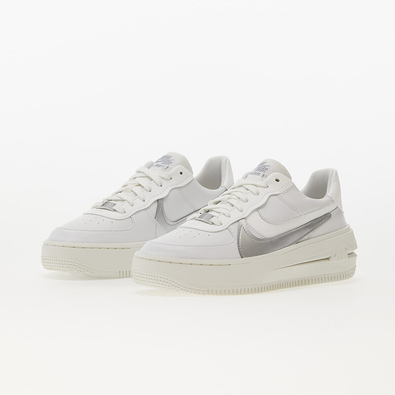 Nike W Air Force 1 PLT.AF.ORM Summit White/ Metallic Silver-Sail